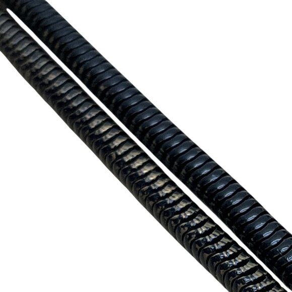 Whiting & Davis Black Metal Mesh Snake Chain Strap Crossbody Bag Sz S - Picture 9 of 10